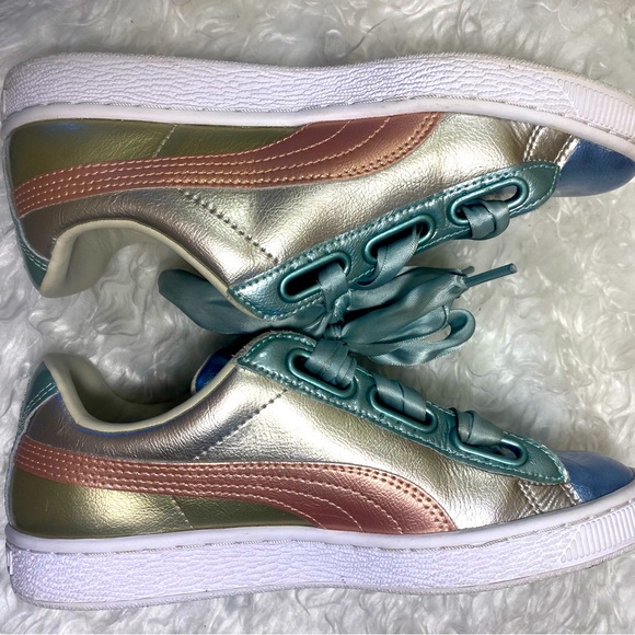 PUMA metallic sneakers with satin laces - Picture 5 of 8